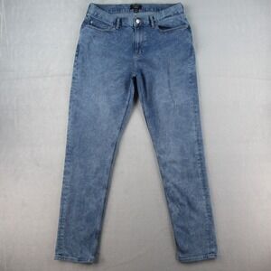 Banana Republic Travel Slim Jeans Mens 34x34 Blue Acid Wash Denim Pants